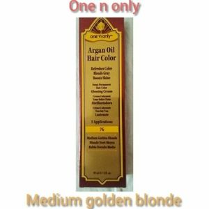 One N' Only hair coloring medium golden blonde